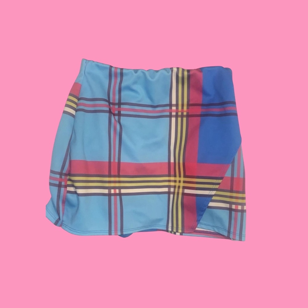 Plaid multicolored skirt size 8